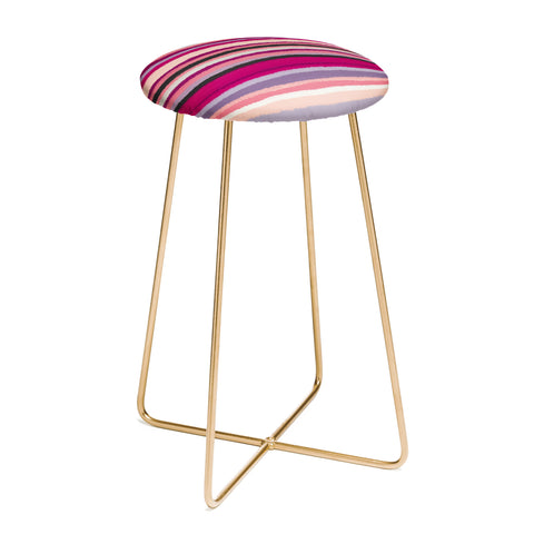 Viviana Gonzalez Painting Stripes 02 Counter Stool