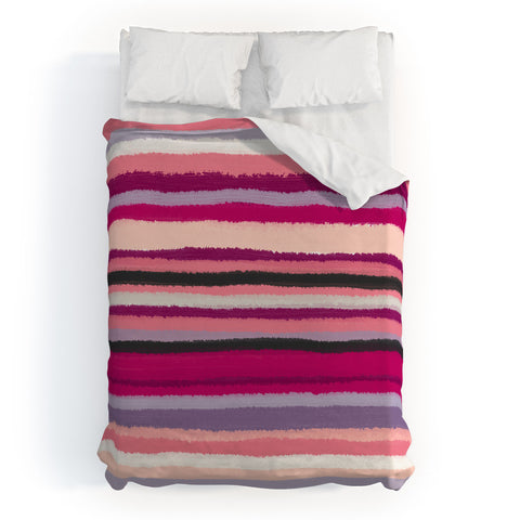 Viviana Gonzalez Painting Stripes 02 Duvet Cover