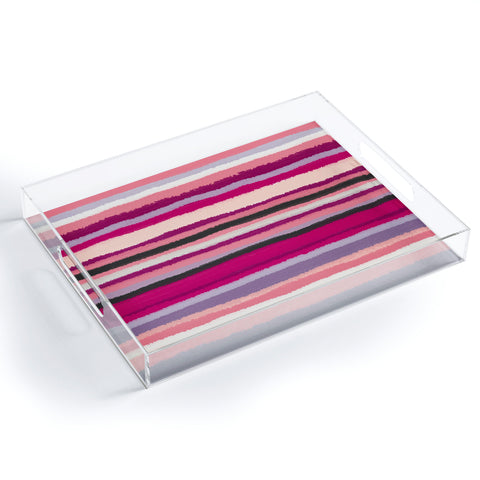 Viviana Gonzalez Painting Stripes 02 Acrylic Tray