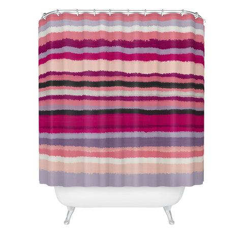 Viviana Gonzalez Painting Stripes 02 Shower Curtain