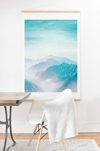 Viviana Gonzalez Pastel landscape 04 Art Print And Hanger