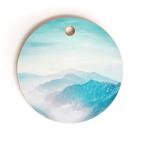 Viviana Gonzalez Pastel landscape 04 Cutting Board Round