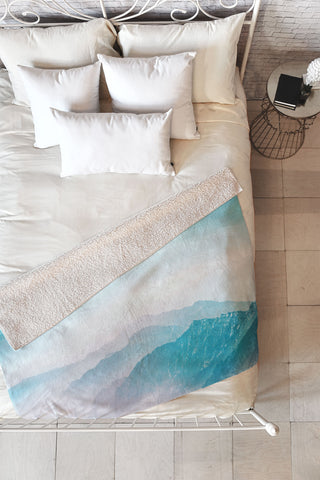 Viviana Gonzalez Pastel landscape 04 Fleece Throw Blanket