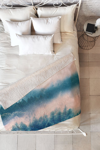 Viviana Gonzalez Pastel vibes 02 Fleece Throw Blanket