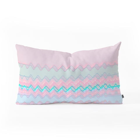 Viviana Gonzalez Pastels improvisation 01 Oblong Throw Pillow