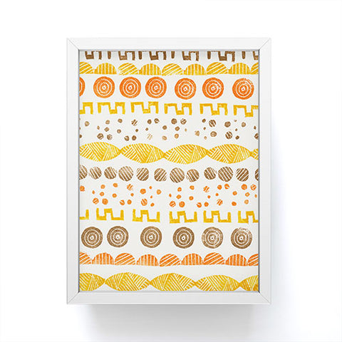 Viviana Gonzalez Pattern improvisation 1 Framed Mini Art Print