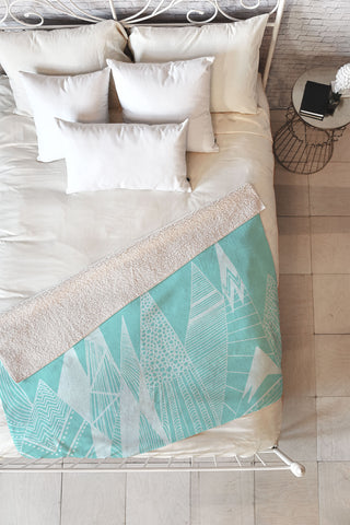 Viviana Gonzalez Patterns in the mountains 02 Fleece Throw Blanket