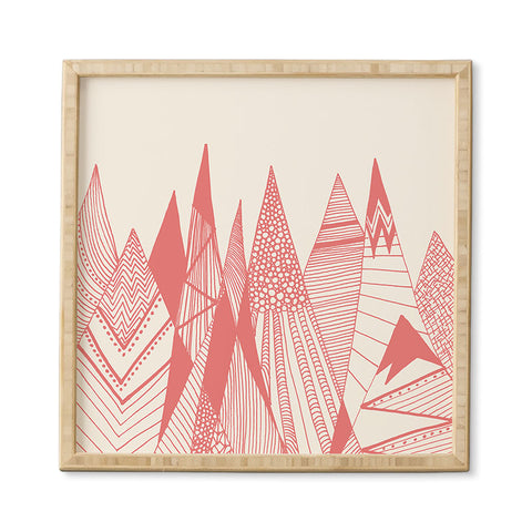 Viviana Gonzalez Patterns in the mountains Framed Wall Art