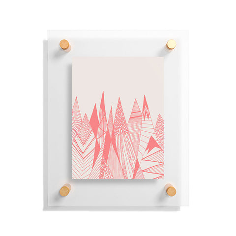 Viviana Gonzalez Patterns in the mountains Floating Acrylic Print