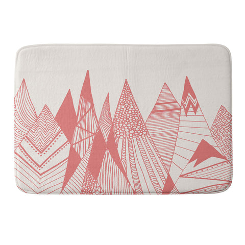 Viviana Gonzalez Patterns in the mountains Memory Foam Bath Mat