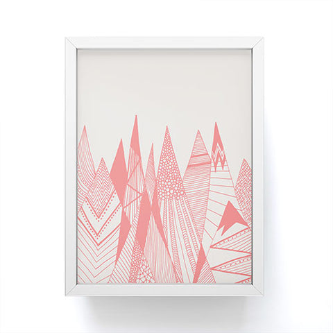 Viviana Gonzalez Patterns in the mountains Framed Mini Art Print