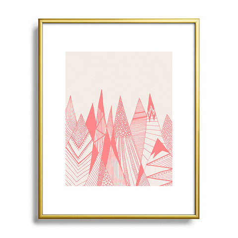 Viviana Gonzalez Patterns in the mountains Metal Framed Art Print