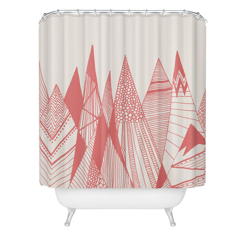 Viviana Gonzalez Patterns in the mountains Shower Curtain