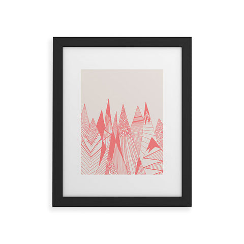 Viviana Gonzalez Patterns in the mountains Framed Art Print