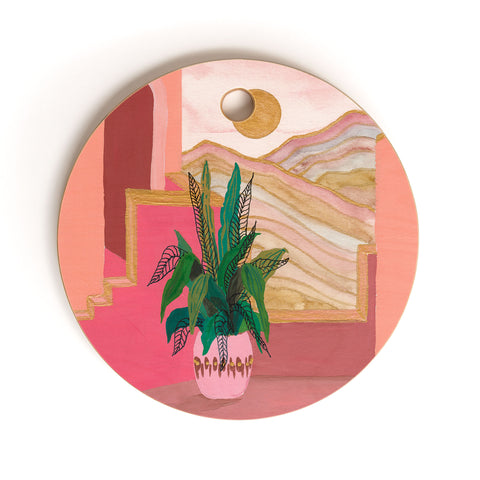 Viviana Gonzalez Peaceful summer Cutting Board Round