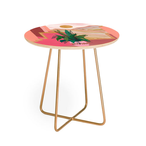 Viviana Gonzalez Peaceful summer Round Side Table