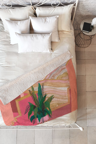 Viviana Gonzalez Peaceful summer Fleece Throw Blanket