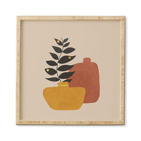 Viviana Gonzalez Plant in a Pot 1 Framed Wall Art