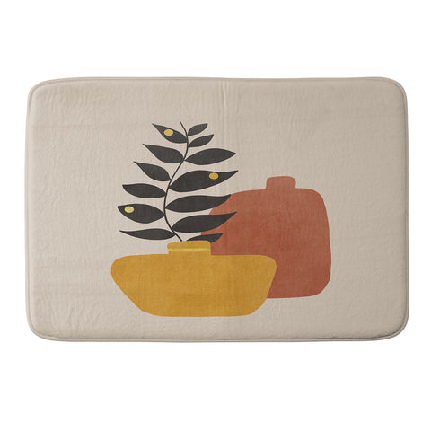 Viviana Gonzalez Plant in a Pot 1 Memory Foam Bath Mat