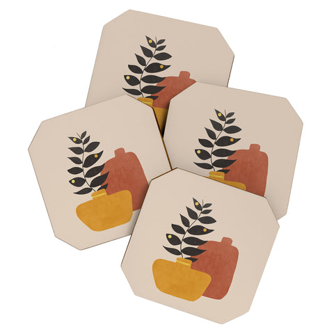 Viviana Gonzalez Plant in a Pot 1 Coaster Set