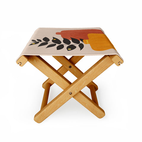 Viviana Gonzalez Plant in a Pot 1 Folding Stool