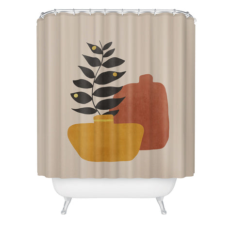 Viviana Gonzalez Plant in a Pot 1 Shower Curtain