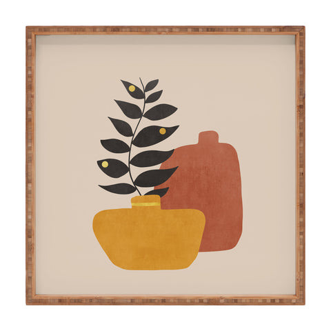 Viviana Gonzalez Plant in a Pot 1 Square Tray