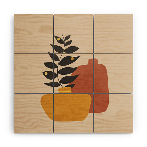Viviana Gonzalez Plant in a Pot 1 Wood Wall Mural