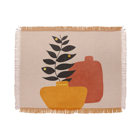 Viviana Gonzalez Plant in a Pot 1 Throw Blanket