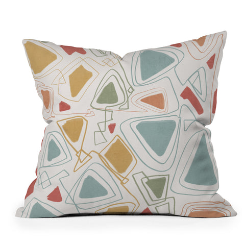 Viviana Gonzalez Playful Geometrics 1 Throw Pillow