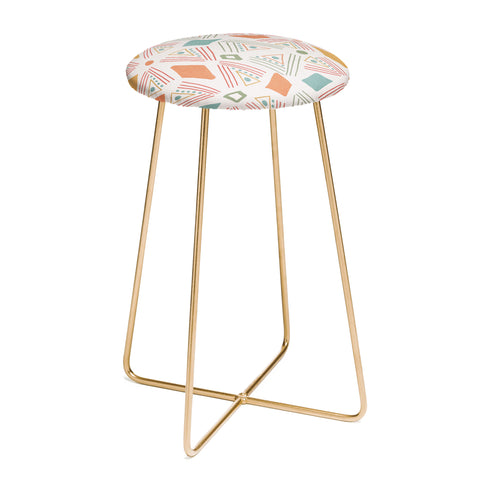 Viviana Gonzalez Playful Geometrics 2 Counter Stool