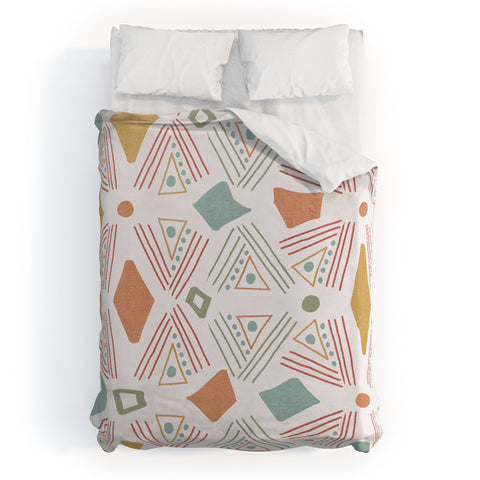 Viviana Gonzalez Playful Geometrics 2 Duvet Cover
