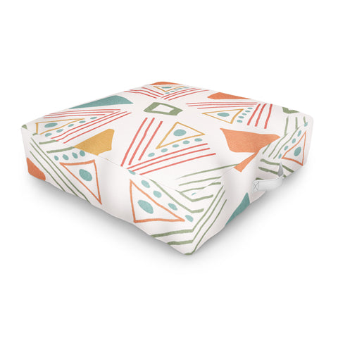 Viviana Gonzalez Playful Geometrics 2 Outdoor Floor Cushion