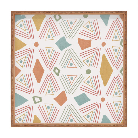 Viviana Gonzalez Playful Geometrics 2 Square Tray