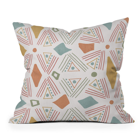 Viviana Gonzalez Playful Geometrics 2 Throw Pillow