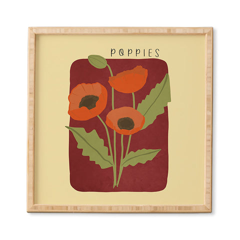Viviana Gonzalez Poppies 02 Framed Wall Art