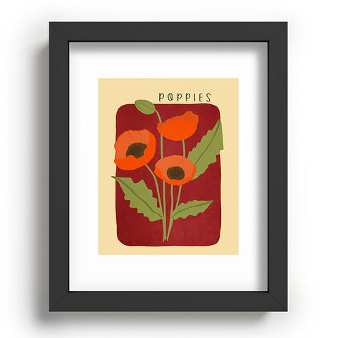 Viviana Gonzalez Poppies 02 Recessed Framing Rectangle