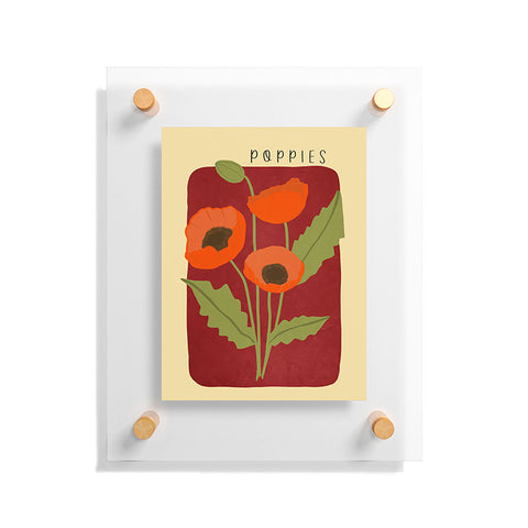 Viviana Gonzalez Poppies 02 Floating Acrylic Print