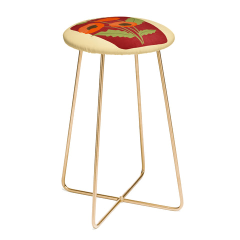 Viviana Gonzalez Poppies 02 Counter Stool