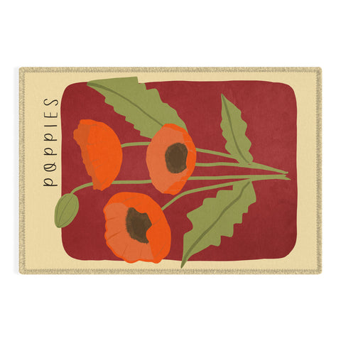 Viviana Gonzalez Poppies 02 Outdoor Rug
