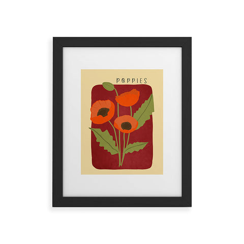 Viviana Gonzalez Poppies 02 Framed Art Print