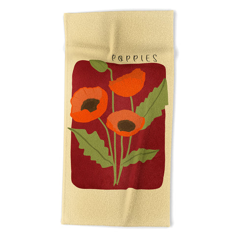 Viviana Gonzalez Poppies 02 Beach Towel