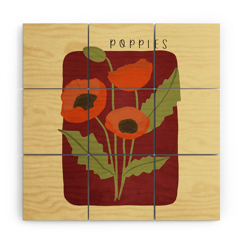 Viviana Gonzalez Poppies 02 Wood Wall Mural