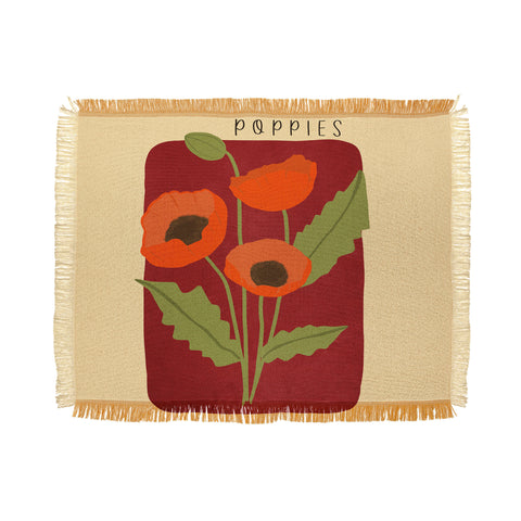 Viviana Gonzalez Poppies 02 Throw Blanket