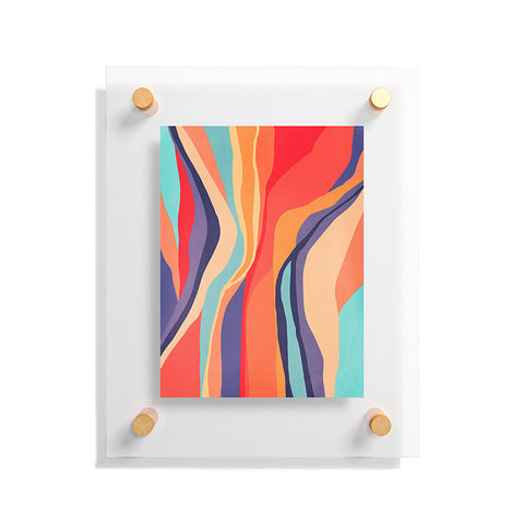 Viviana Gonzalez Psychedelic pattern 02 Floating Acrylic Print