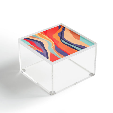 Viviana Gonzalez Psychedelic pattern 02 Acrylic Box