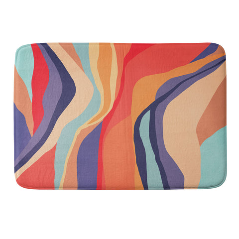 Viviana Gonzalez Psychedelic pattern 02 Memory Foam Bath Mat