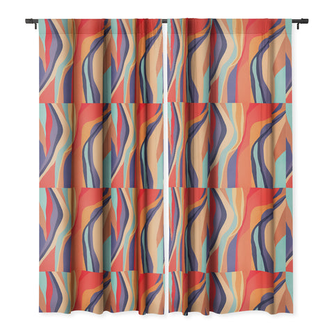 Viviana Gonzalez Psychedelic pattern 02 Blackout Window Curtain
