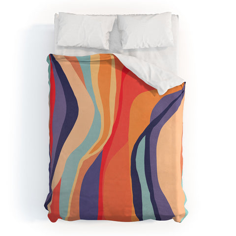 Viviana Gonzalez Psychedelic pattern 02 Duvet Cover