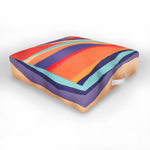 Viviana Gonzalez Psychedelic pattern 02 Outdoor Floor Cushion
